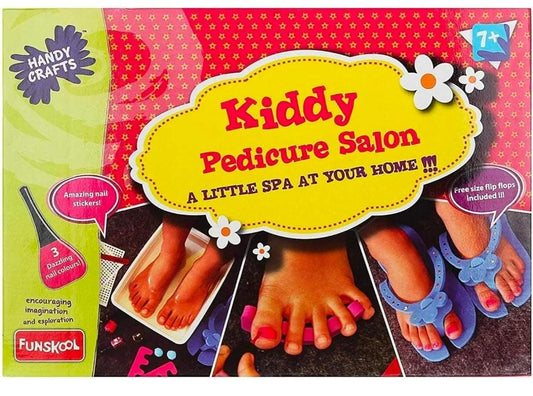 Funskool Handycrafts Kiddie Pedicure Salon, Manicure Kit, Pamper Your Nails, Art Kit, DIY Kit, Ages 7 Years and Above,