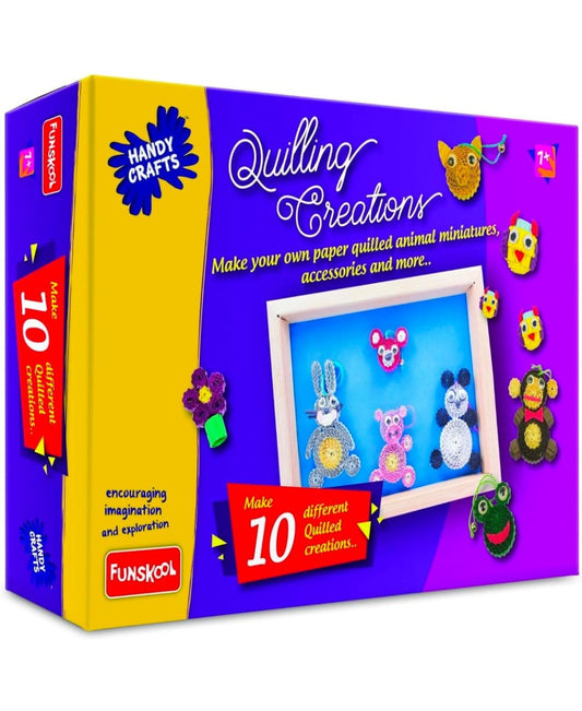 Handycrafts - Quilling Creations , Art and Craft Kit , Make Your own Quilling Art Creations , 7 Years +