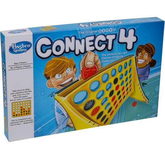 Connect 4 by Hasbro, Get 4 in A Row Strategy Game for 2 Players, Games & Puzzles, Toys for Kids, Boys and Girls Age 6+