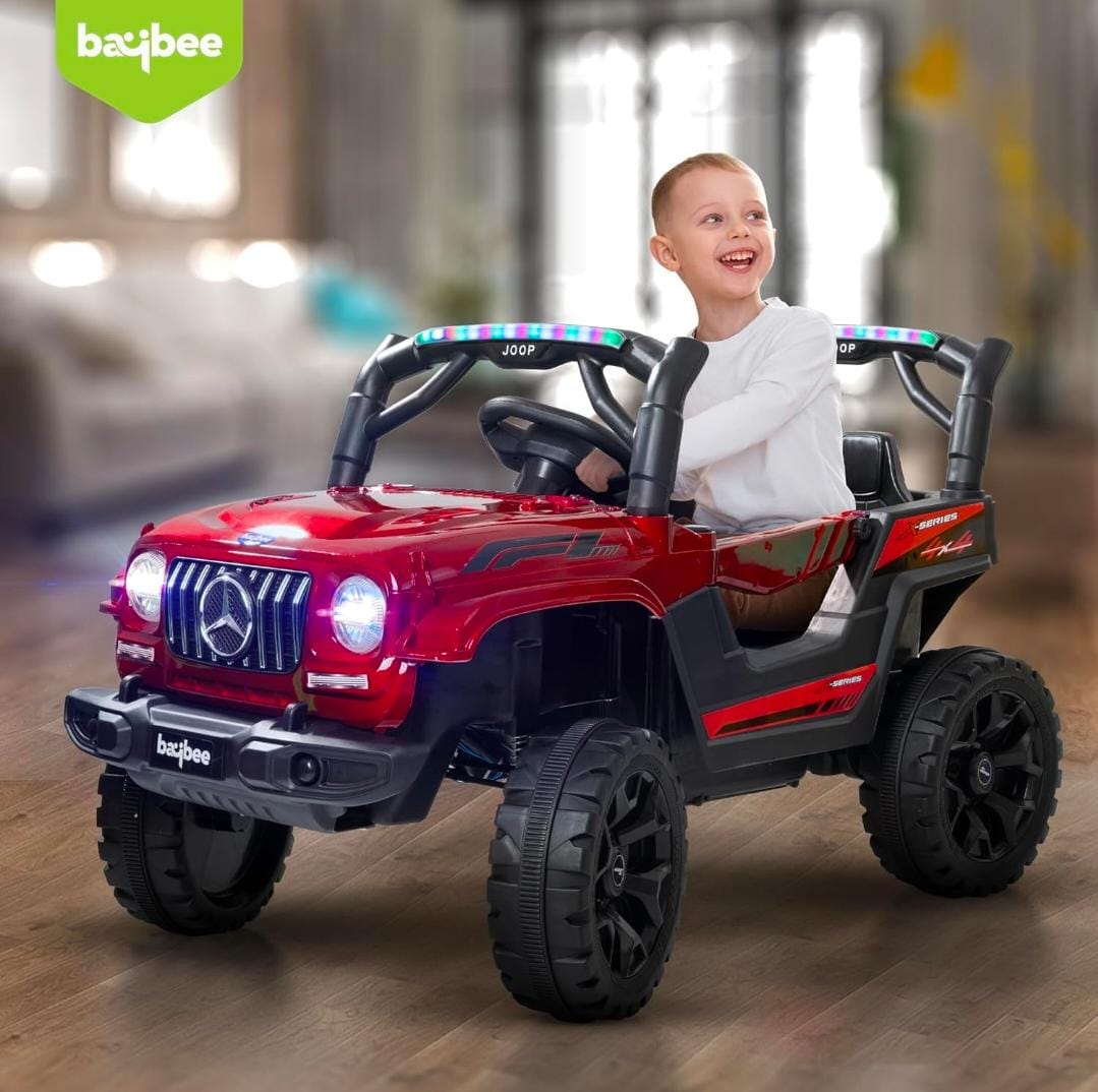 Tip Top Vector Rechargeable Battery Operated Jeep for Kids, Ride on Toy Kids Car with Light & Music | Baby Big Battery Car | Electric Jeep Car for Kids to Drive 2 to 6 Years Boy Girl