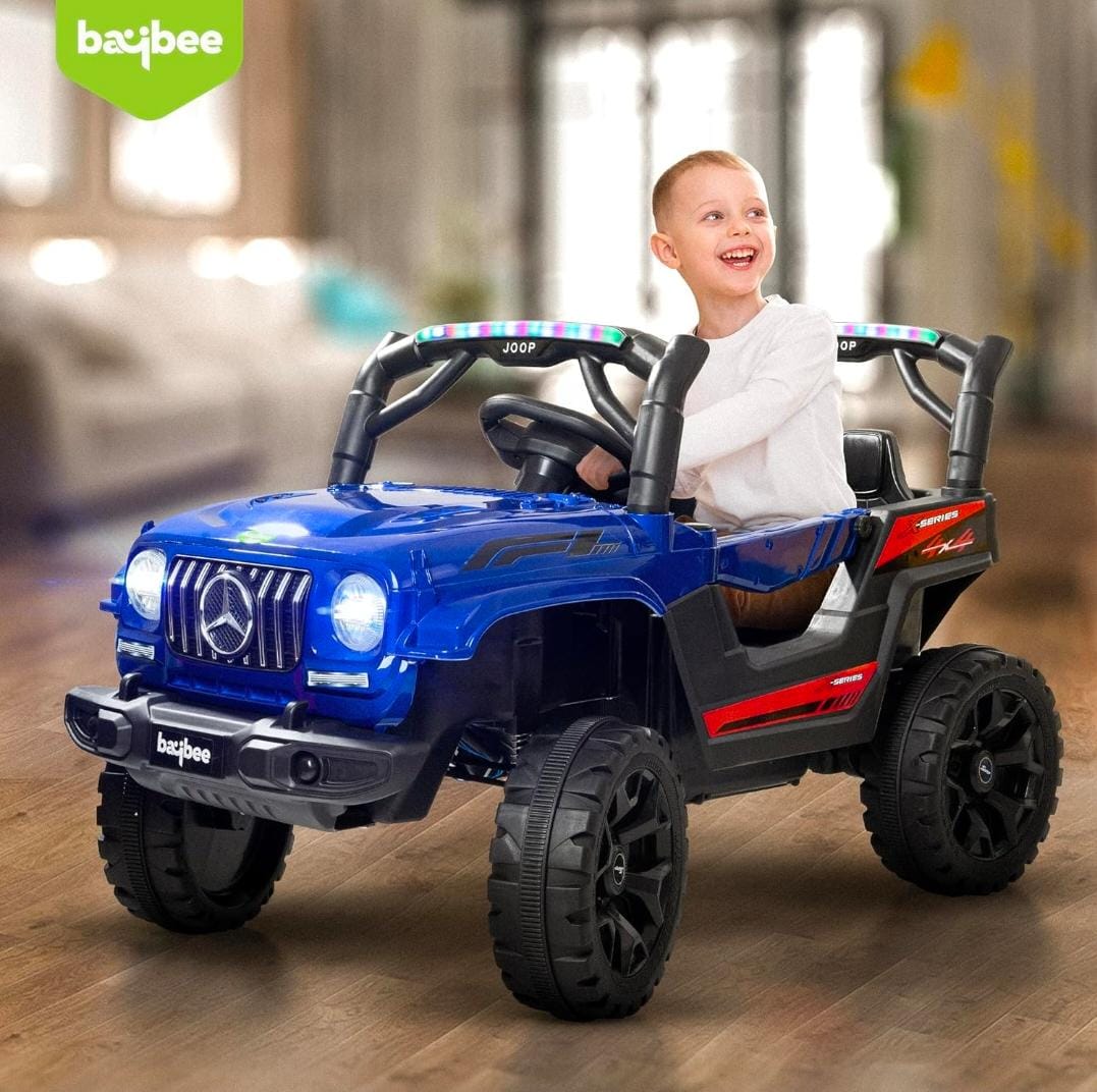 Tip Top Vector Rechargeable Battery Operated Jeep for Kids, Ride on Toy Kids Car with Light & Music | Baby Big Battery Car | Electric Jeep Car for Kids to Drive 2 to 6 Years Boy Girl