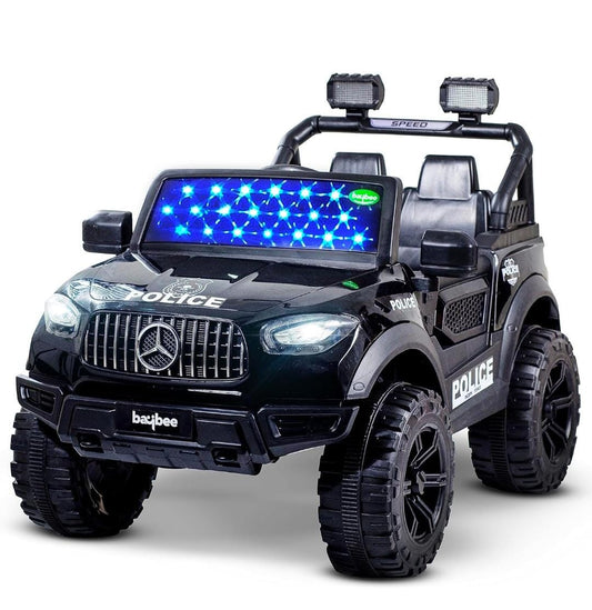 Tip Top Rechargeable Battery Operated Jeep for Kids, Ride on Toy Kids Car with Light & Music | Baby Big Battery Car | Electric Jeep Car for Kids to Drive 3 to 8 Years Boy Girl (Renegade Painted Black
