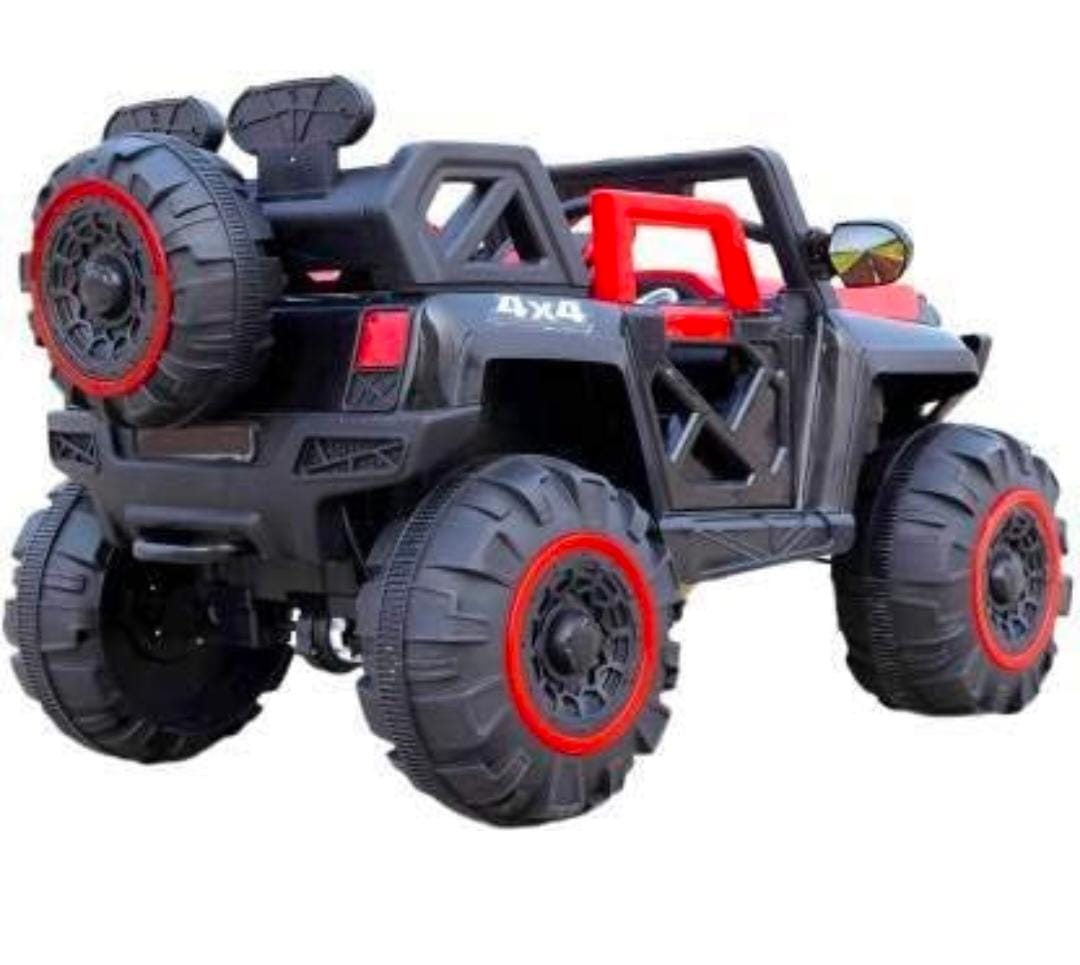 Tip Top Rechargeable Battery Operated Jeep for Kids, Ride on Toy Kids Car with Light & Music | Baby Big Battery Car | Electric Jeep Car for Kids to Drive 2 to 6 Years Boy Girl Red