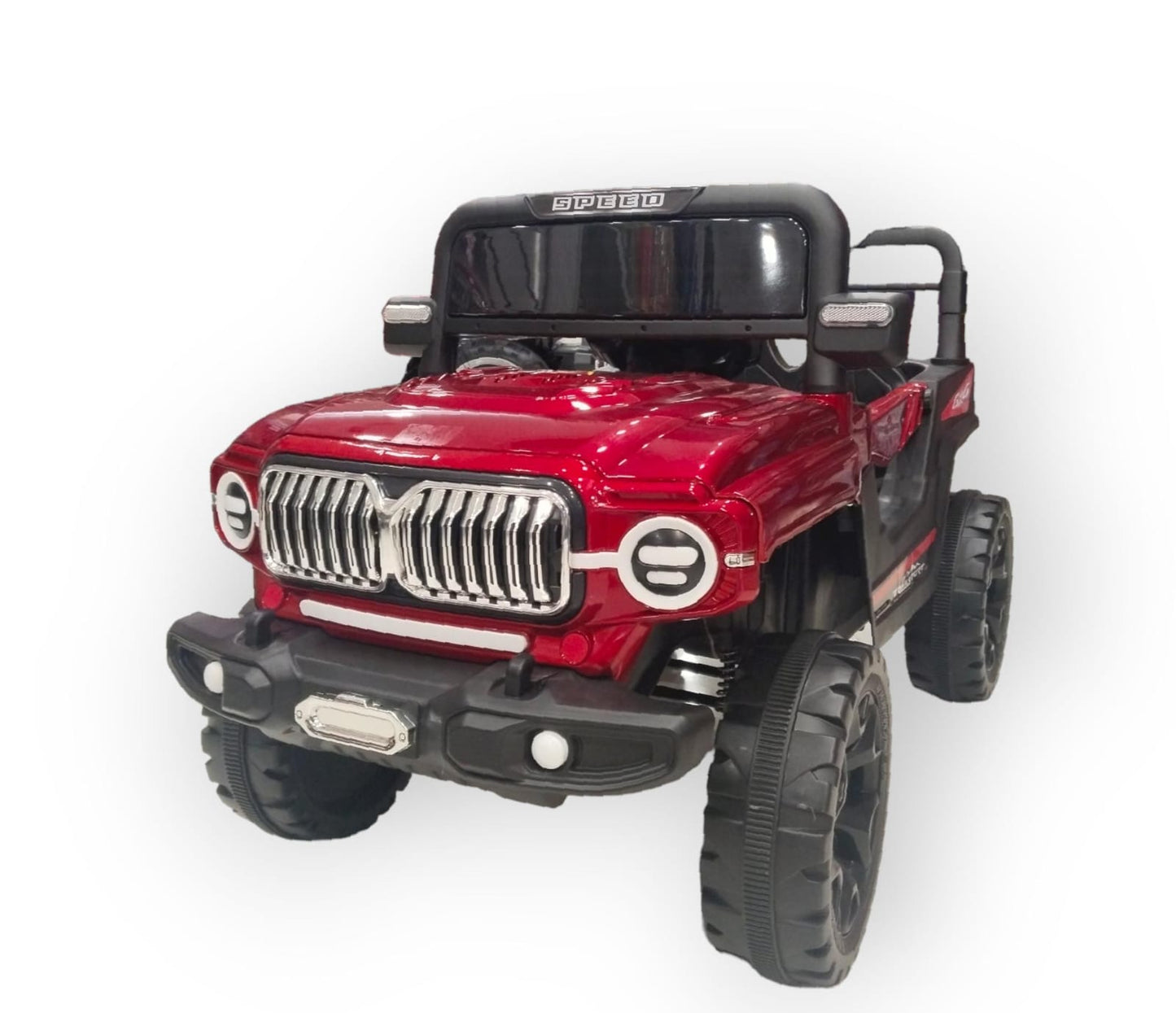 Tip Top Rechargeable Battery Operated Jeep for Kids, Ride on Toy Kids Car with Light & Music | Baby Big Battery Car | Electric Jeep Car for Kids to Drive 2 to 6 Years Boy Girl Red