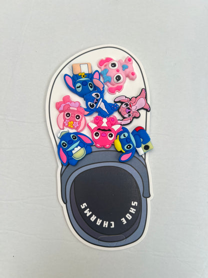 Cute Shoe Charms 8 pcs- Shoe Rubber charms for clogs