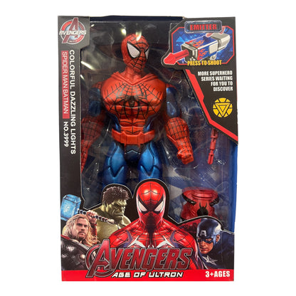 Spider-Man Avengers Action Figure Toy with LED Light