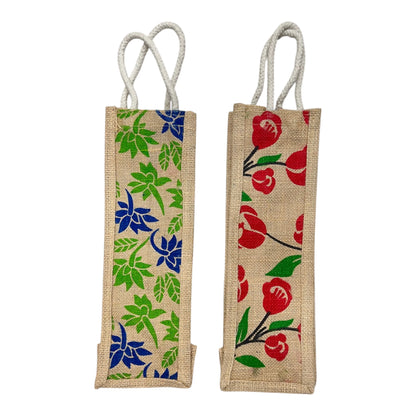 Jute Water Bottle bag with handle