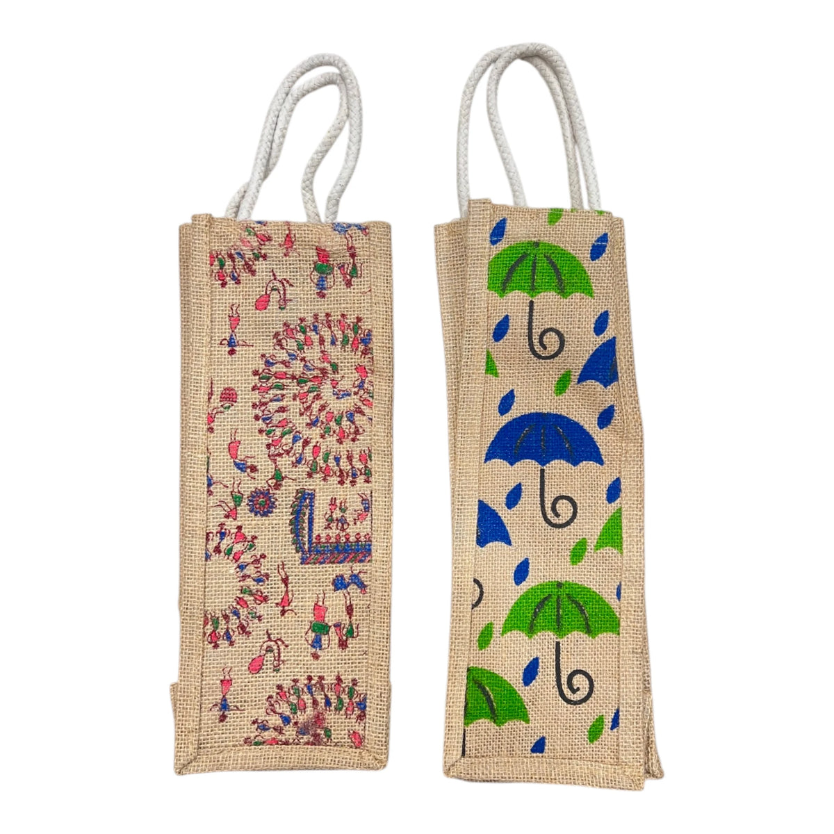 Jute Water Bottle bag with handle