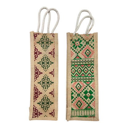 Jute Water Bottle bag with handle
