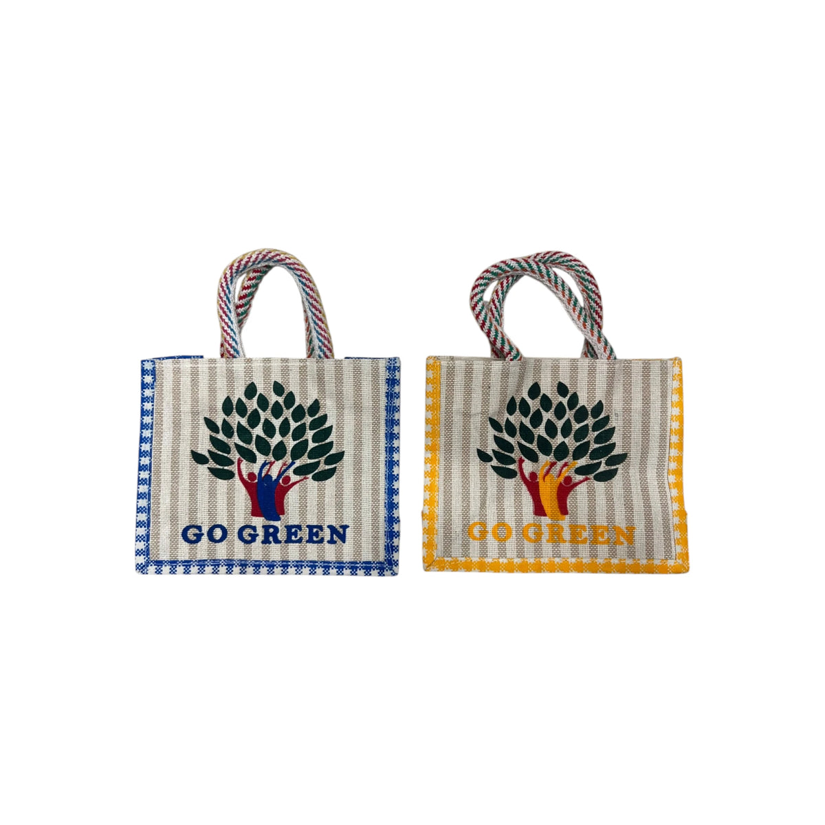 Go Green Jute Bag with Zipper