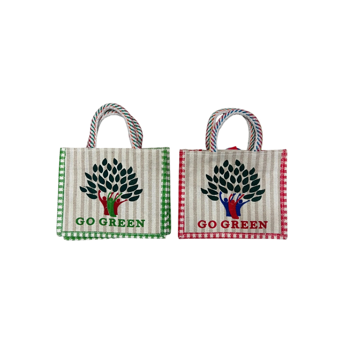 Go Green Jute Bag with Zipper