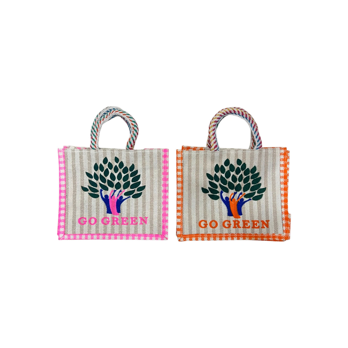 Go Green Jute Bag with Zipper