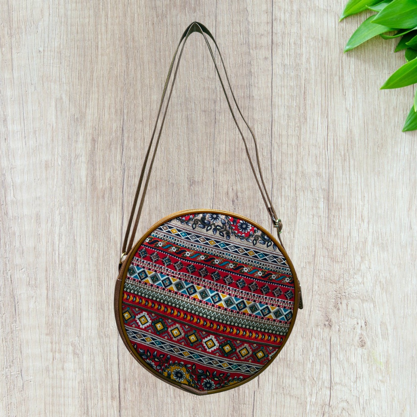 TIPTOP Round ikat Style Ladies Sling Bag B15