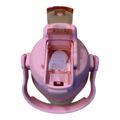 Motivational Water Bottle 3pcs Set with Time Markers Water Lines | 2000ml, 630ml,270ml | Hydration bottle for gym, school & office