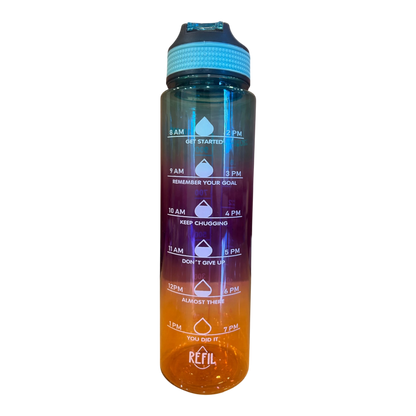 Motivational Water Bottle 1 Litre | BPA-Free with Leak-Proof & Break-Proof Sipper Bottles for Gym, school & Office