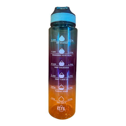 Motivational Water Bottle 1 Litre | BPA-Free with Leak-Proof & Break-Proof Sipper Bottles for Gym, school & Office