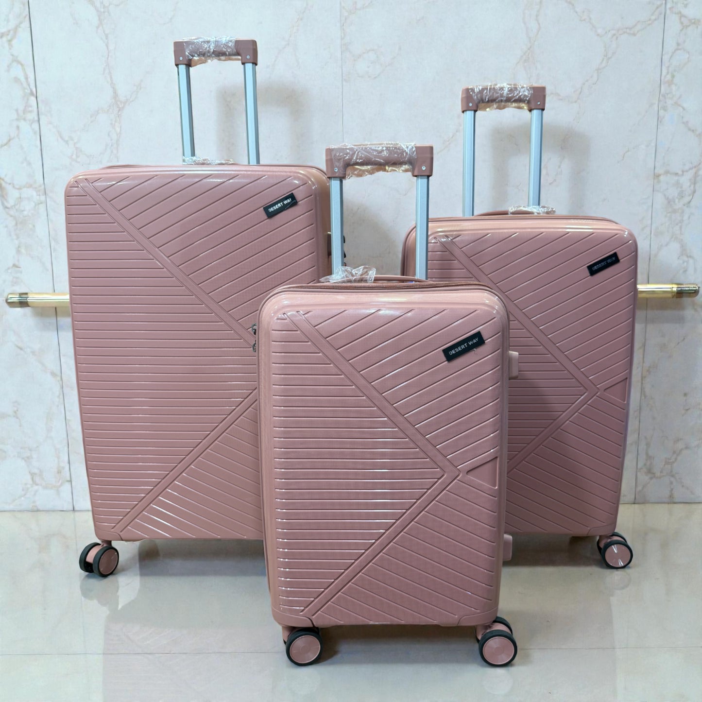 Desert Way Hardshell Luggage Spinner Strolley 8 wheel