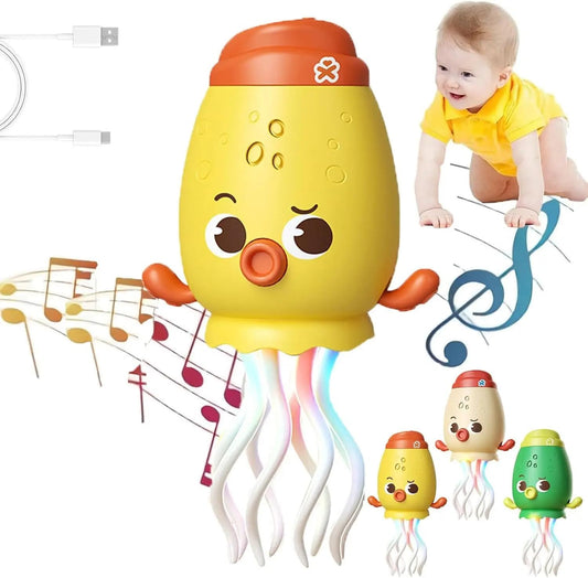 Jack Royal Electric Dancing Octopus Toy with LED Lights, Music, Smart Crawling