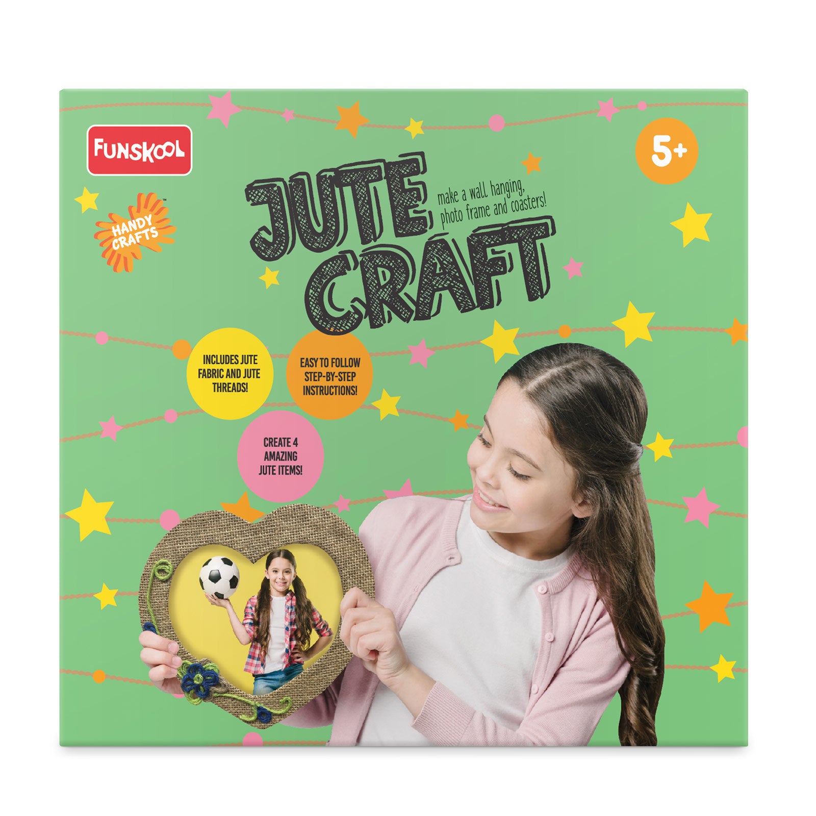 Funskool Handycrafts Jute Craft DIY Creative Kit for Kids