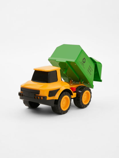 RAMBO Realistic Friction Powered Garbage Truck Toy Kids Educational Waste Management