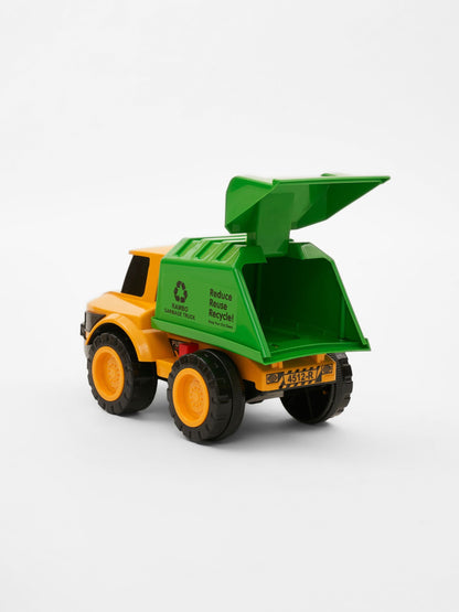 RAMBO Realistic Friction Powered Garbage Truck Toy Kids Educational Waste Management