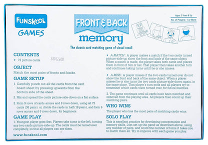 Funskool India Memory Front & Back Card Game: Visual Recall Challenge Kids