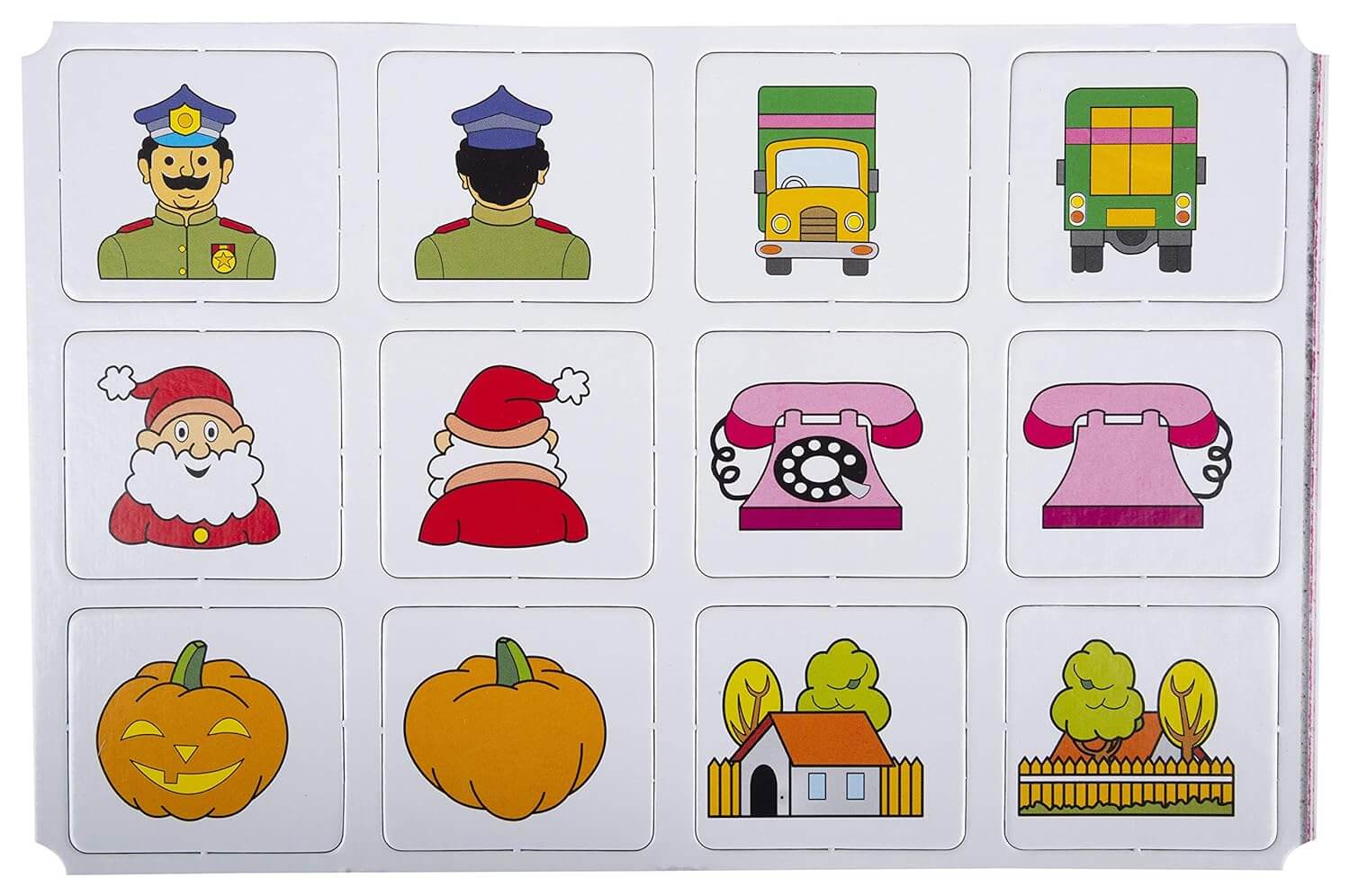 Funskool India Memory Front & Back Card Game: Visual Recall Challenge Kids