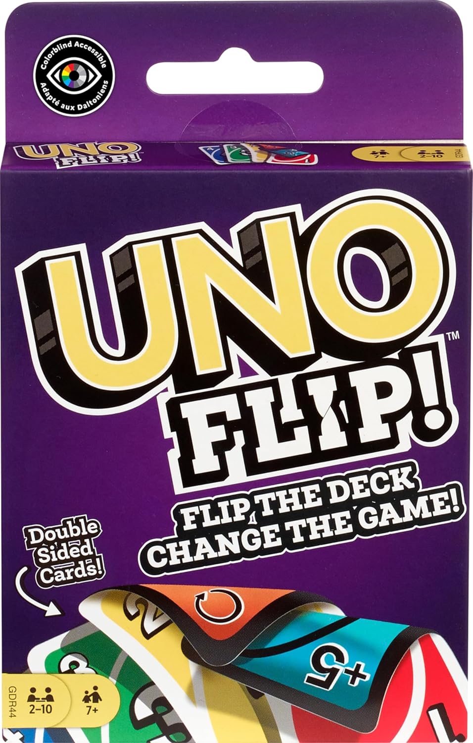 Mattel Games UNO Flip Double-Sided Family Strategy Card Game