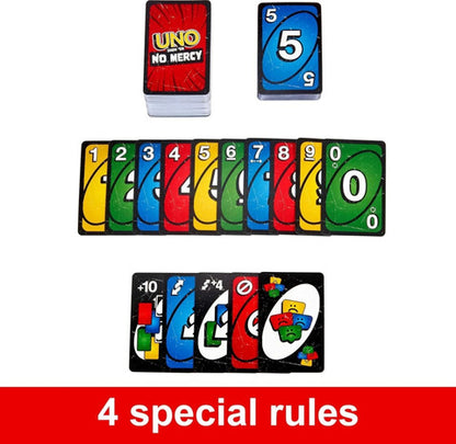 Mattel UNO No Mercy | Cards Detail