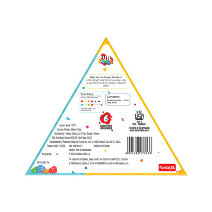 Funskool Mini Fun Pack: 6 Vibrant Play Dough Tubs for Creative Kids