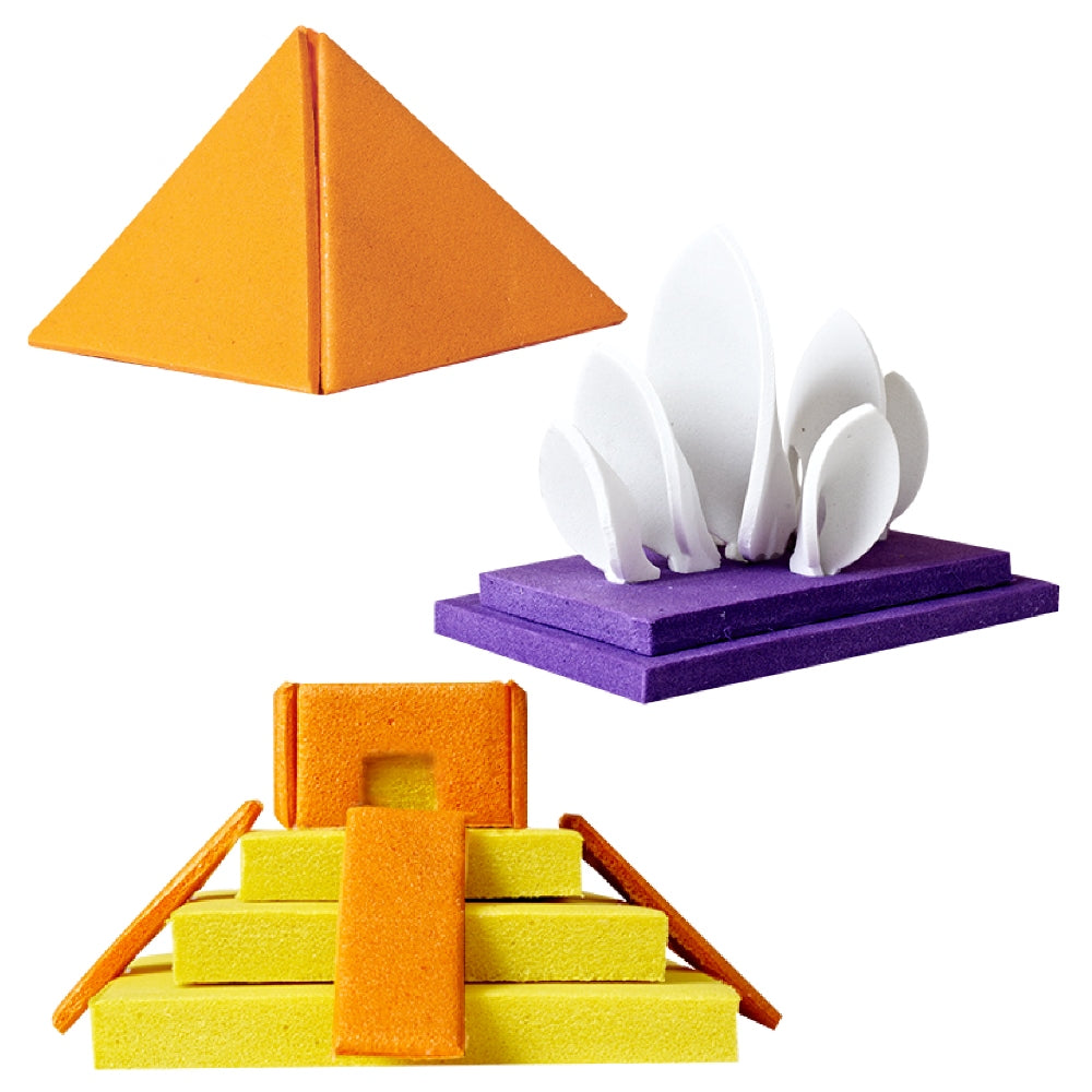 Mapology 3D World Monuments Model Kit: 13 Iconic Landmarks for Kids