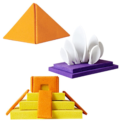 Mapology 3D World Monuments Model Kit: 13 Iconic Landmarks for Kids