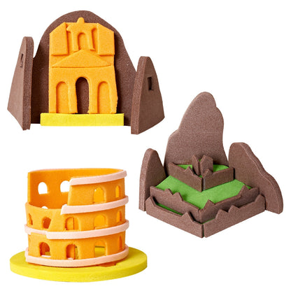 Mapology 3D World Monuments Model Kit: 13 Iconic Landmarks for Kids