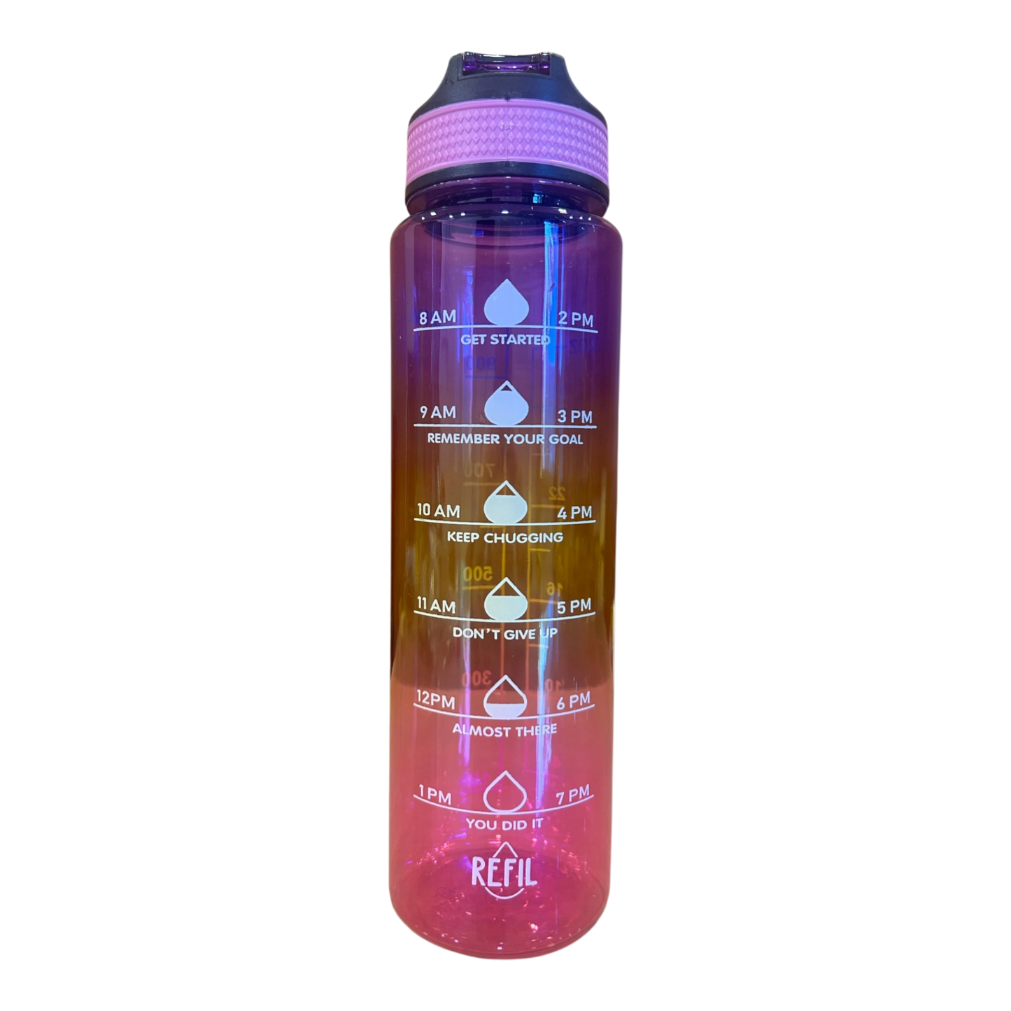Motivational Water Bottle 1L | Quote Detail
