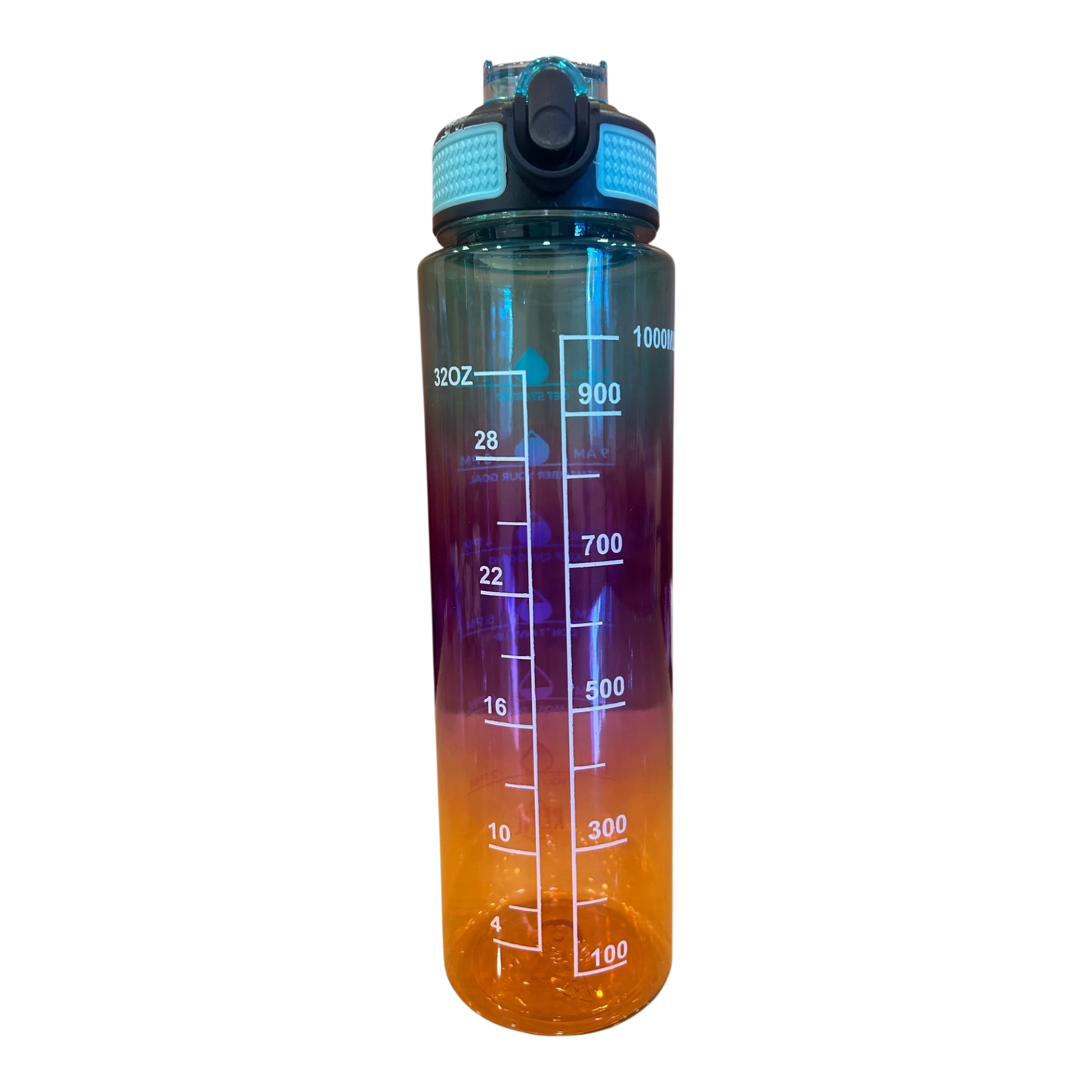 Motivational Water Bottle 1 Litre | BPA-Free Leak-Proof Sipper