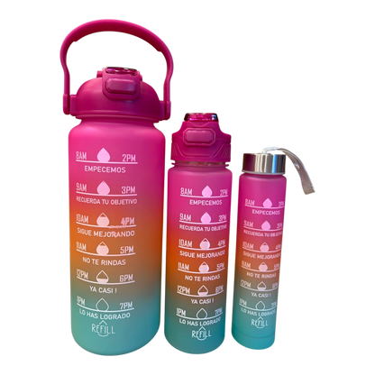 Motivational Water Bottle Set | Quote Detail
