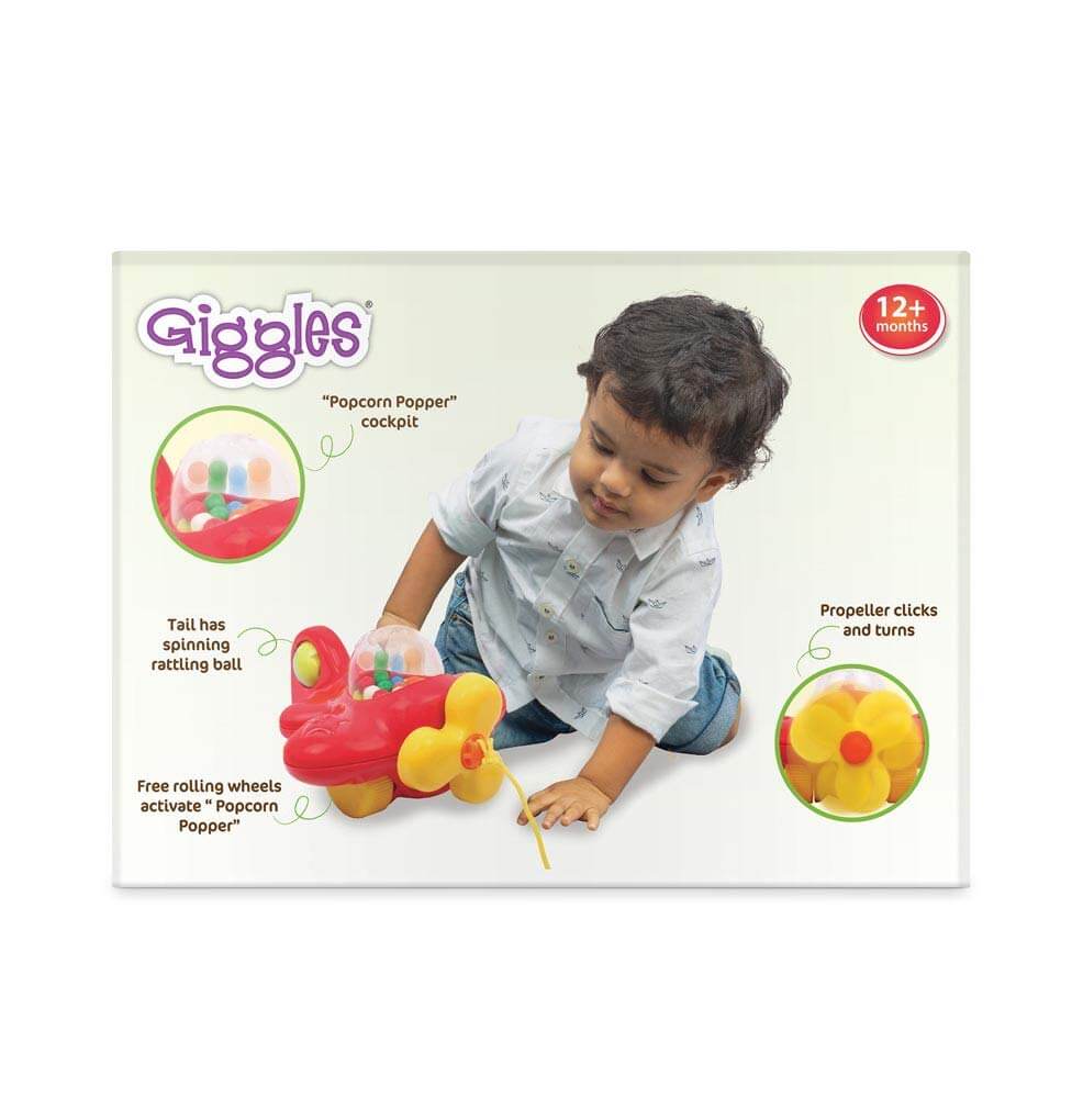 Funskool My First Aeroplane Pull-Along Toy for Toddlers, Interactive Learning Toy