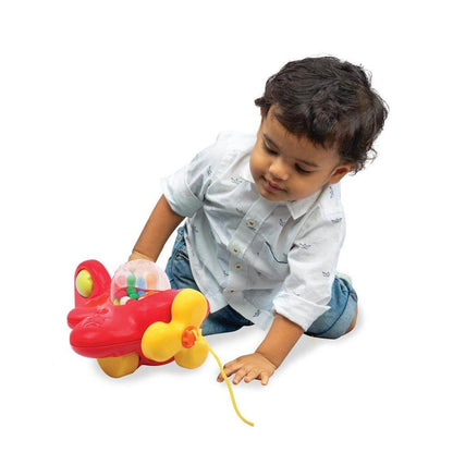Funskool My First Aeroplane Pull-Along Toy for Toddlers, Interactive Learning Toy