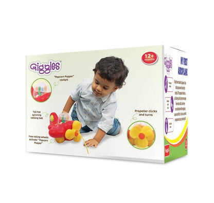 Funskool My First Aeroplane Pull-Along Toy for Toddlers, Interactive Learning Toy