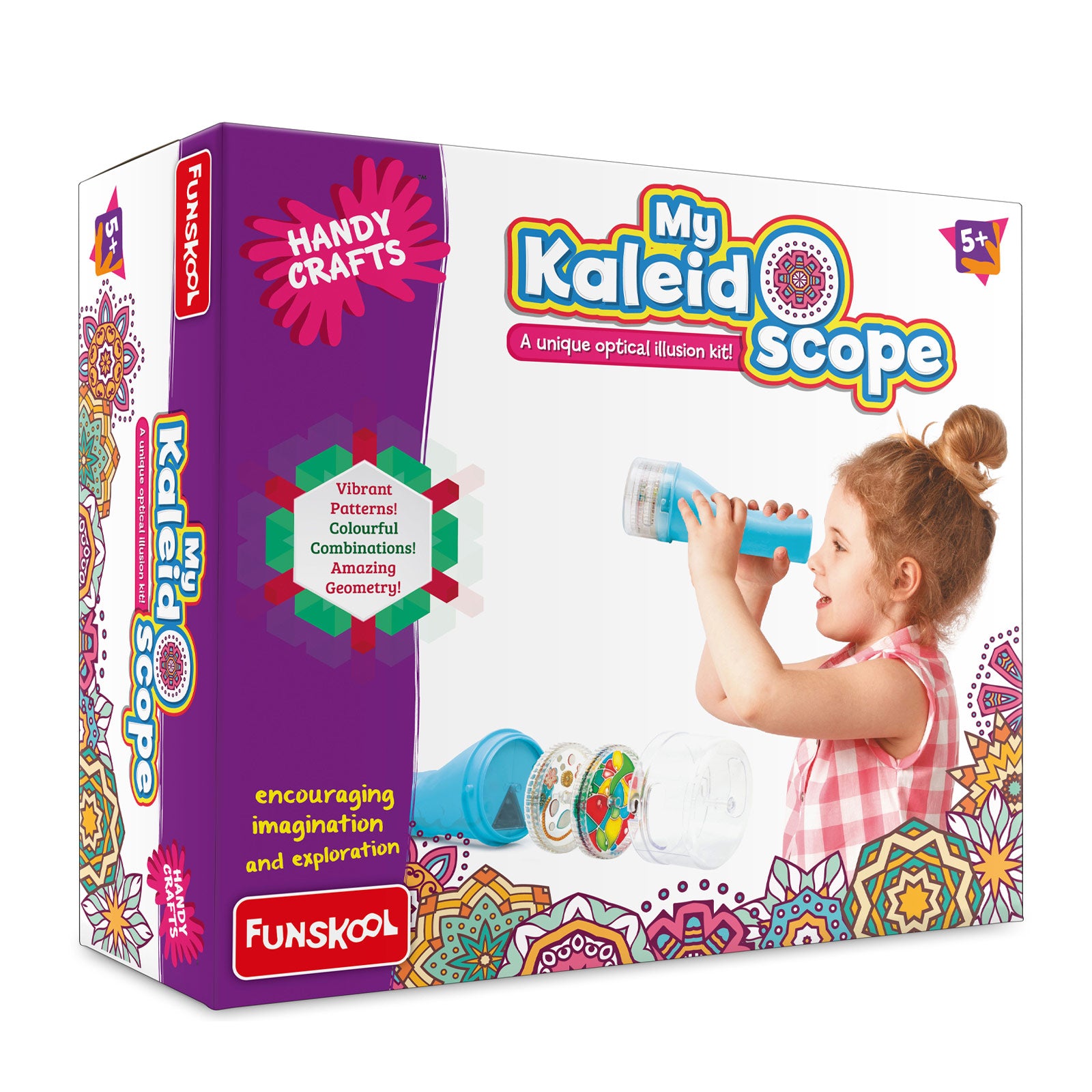Funskool My Kaleidoscope DIY Optical Illusion Creative Learning Craft Kit