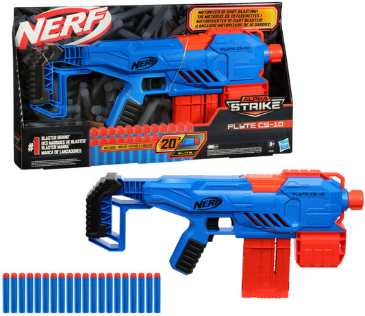 Nerf Alpha Strike Flyte CS-10 Motorized Blaster 10-Dart Clip 20 Darts