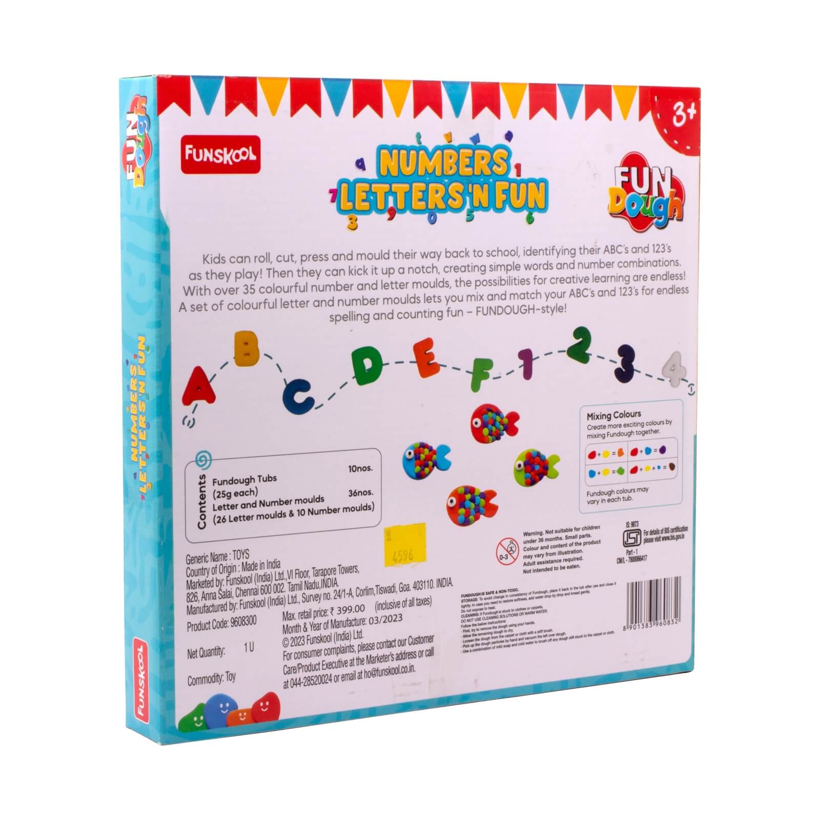 Funskool Fundough Alphabet & Numbers Learning Kit: Creative Clay Play for Kids