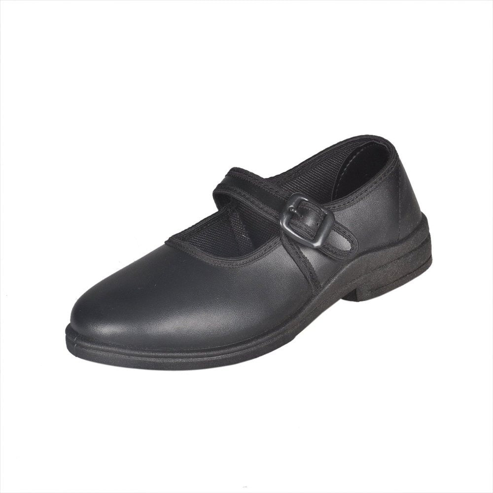 Odyssia School Shoes with Buckle for Girls | CL4012 Black