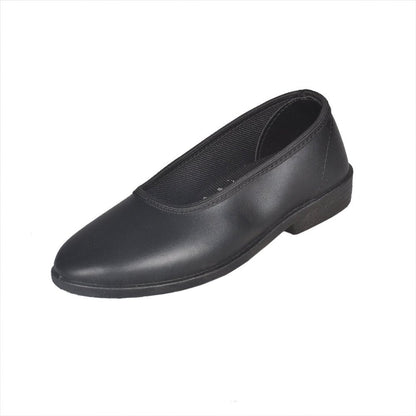 Odyssia Cut School Shoes for Girls CL1010 - Black