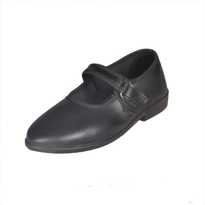 Odyssia Velcro School Shoes for Girls | CL1011 Black