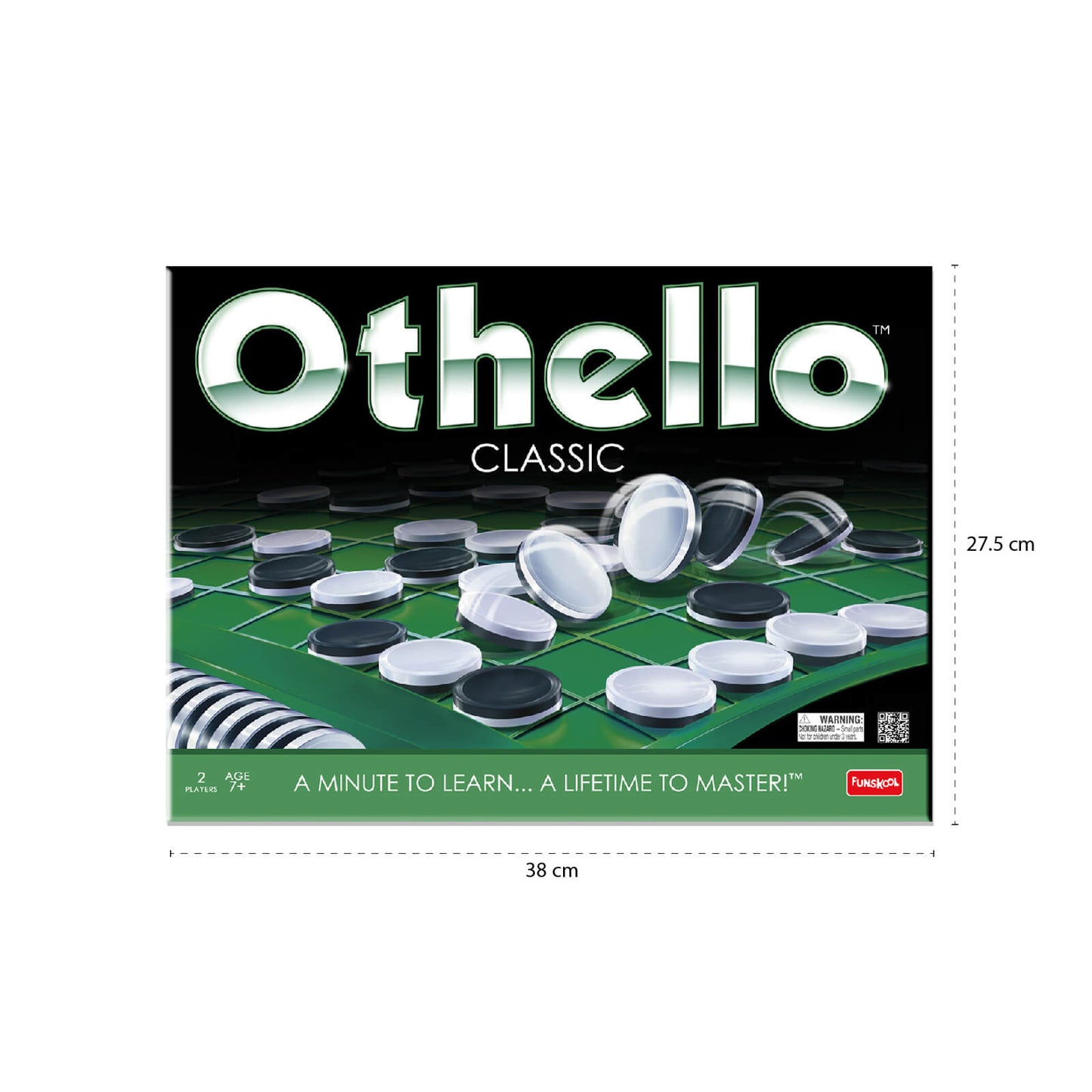 Othello Classic Strategy Board Game: Master Black & White Reversible Discs Challenge