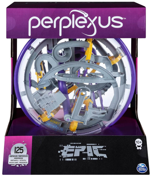 Perplexus Epic 3D Maze Game: Master 125 Challenging Obstacles, Brain Teaser Fun