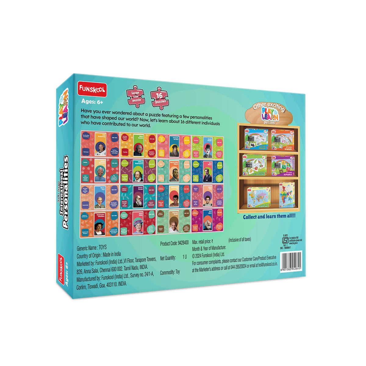 Funskool Let's Learn International Personalities Puzzle
