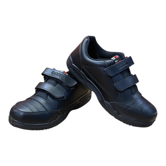 Action Velcro School Shoes for Boys & Girls A1260 - Black