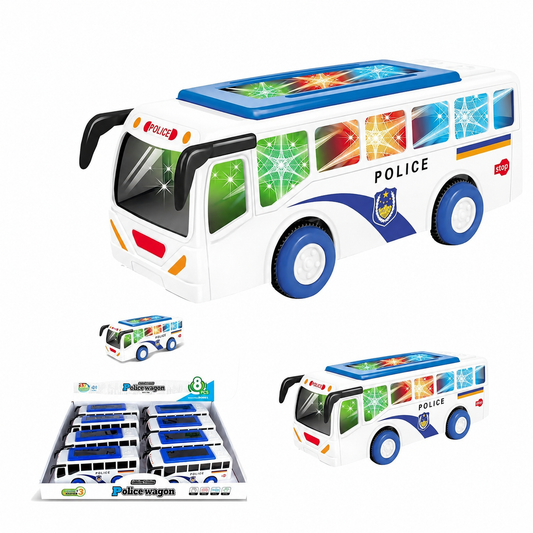 Police car Bus with Siren and Light Police Bus Toy